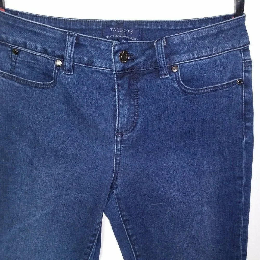 Talbots Jeans Dark Skinny stretch Simply Flatterin